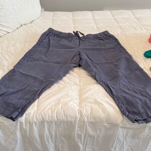 J. Jill Lavender Capris with Drawstring Waist